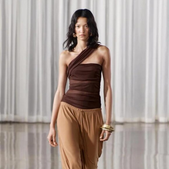 ZARA CUT OUT TULLE SWIMSUIT - Picture 4 of 6